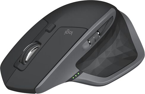 Logitech MX Master 2S Wireless Mouse - Hyper-Fast Scrolling, Ergonomic, Rechargeable, Control 3 Computers, Graphite in Kuwait