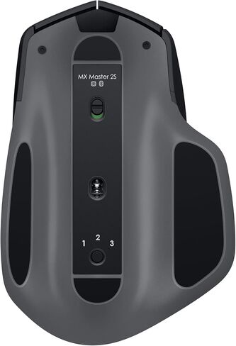 Logitech MX Master 2S Wireless Mouse - Hyper-Fast Scrolling, Ergonomic, Rechargeable, Control 3 Computers, Graphite in Kuwait