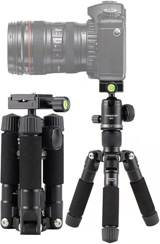 Tabletop Portable Metal Mini Camera Tripod,20" DSLR Aluminum Travel Tripod with 360 Degree Pan Ball Head Load up to 13.23 Pounds,Compatible with Canon,Nikon,Sony in Kuwait