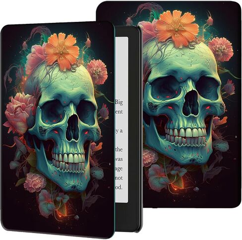 Rossy Case for 6" All-New Kindle 11th Generation 2022 Release (ONLY Fit 6 inch Basic Kindle Case 2022) Slim PU Leather Adjustable Stand Smart Cover with Auto Wake/Sleep,Library Bookshelfs in Kuwait