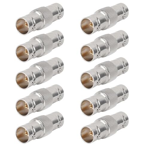 XRDS -RF SDI Connector 2PCS 75 Ohm BNC Adapter BNC Female to Female Barrel Connector for HD-SDI/3G-SDI/4K/8K SDI Video Camera Cable in Kuwait