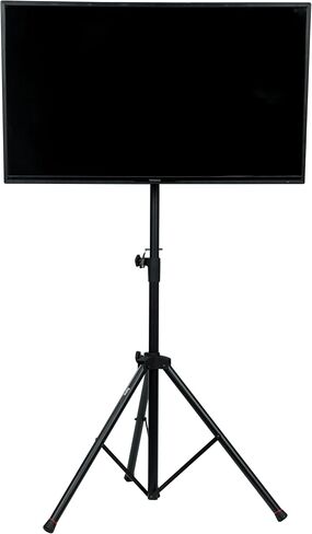 Gator Frameworks Deluxe Adjustable Tripod Stand with Lift Piston for Screens up to 48"; Carry Bag Holds 2 Speaker Stands up to 50" in Kuwait