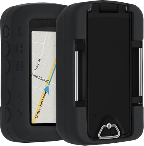 kwmobile Case Compatible with Garmin Foretrex 601/701 - GPS Handset Navigation System Soft Silicone Skin Protective Cover - Black in Kuwait