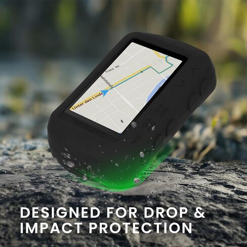 kwmobile Case Compatible with Garmin Foretrex 601/701 - GPS Handset Navigation System Soft Silicone Skin Protective Cover - Black in Kuwait