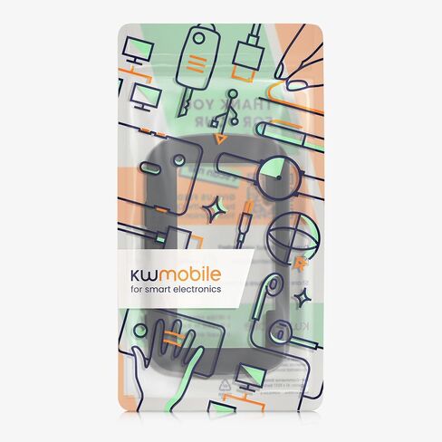 kwmobile Case Compatible with Garmin Foretrex 601/701 - GPS Handset Navigation System Soft Silicone Skin Protective Cover - Black in Kuwait