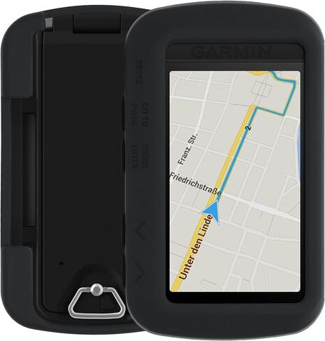 kwmobile Case Compatible with Garmin Foretrex 601/701 - GPS Handset Navigation System Soft Silicone Skin Protective Cover - Black in Kuwait