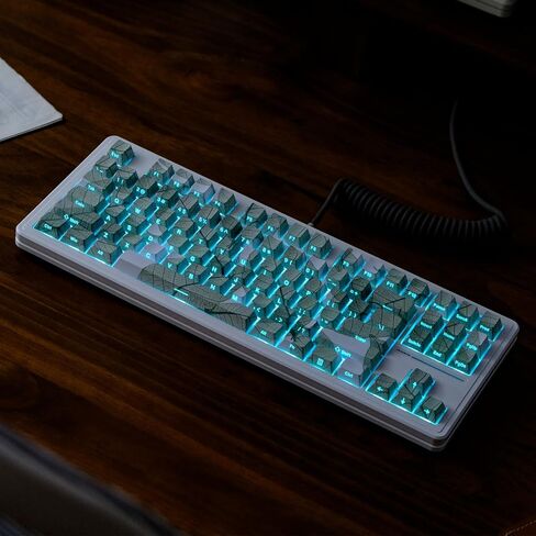 Hyekit Custom Keycaps - PBT Keycaps, Cherry Profile, Dye Sub, Japanese Keycaps, 6.25u, 7u, 161 Key Set, for Mechanical Keyboard, US and UK Layouts (Galaxy) in Kuwait