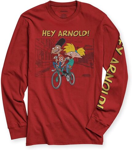 Nickelodeon Mens Long Sleeve Shirt - #TBT Mens 1990's Clothing - Rugrats, Hey Arnold, Rocko's Modern Life in Kuwait