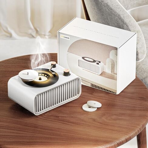 Vivilumens Speakers Bluetooth Wireless, 3 in 1 Protable Speakers with Freesia Scent, Small LED Night Light for Home Office Decor, Birthday for Mom, Girlfriend, Men-White in Kuwait