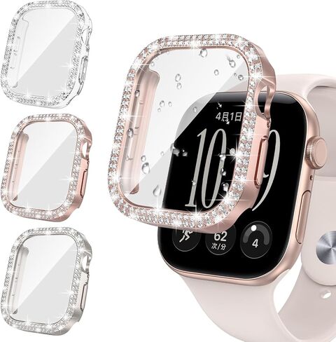 Tensea [3pcs Screen Protector Bling Case for Apple Watch Series 11/10 42mm in Kuwait