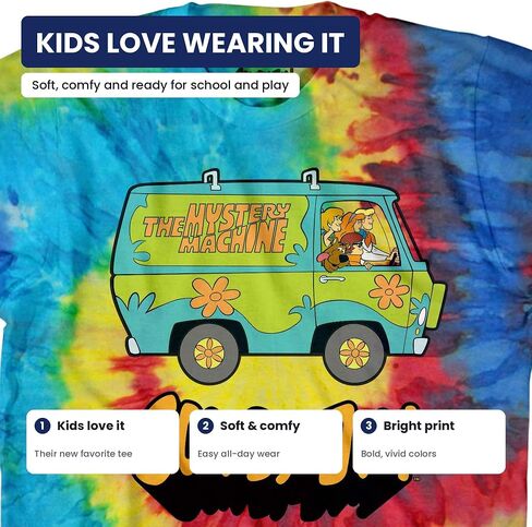 Scooby-Doo Boys Throwback Shirt, Shaggy, Velma Tee - Throwback Classic T-Shirt in Kuwait