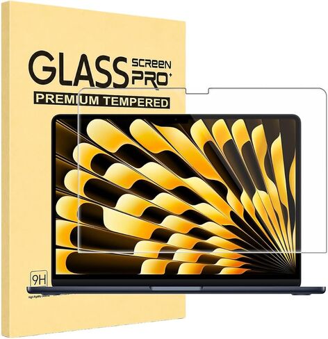 MUBUY-GOL Tempered Glass Screen Protector for 2023 Newest MacBook Air 15.3" with M2 Chip (Model: A2941) Screen Protector for MacBook Air 15.3 Laptop Protective Accessories [9H Hardness] [Bubble Free] in Kuwait