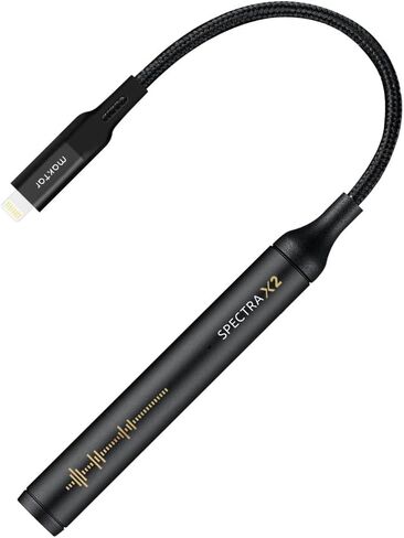 MAKTAR Spectra X2 Portable DAC AMP (Lightning) | High Resolution 32bit / 384kHz DAC | Headphone Amplifier for iPhone, iPad | Portable Headphone Amp | Lightning DAC, Audio DAC and Amp | Hi Res DAC in Kuwait