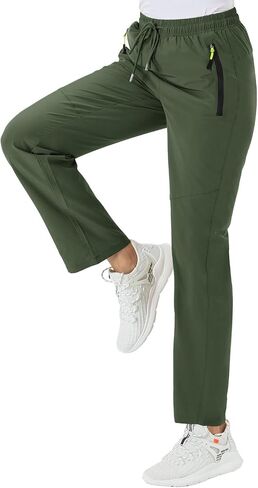 BGOWATU Women's Hiking Cargo Pants Quick Dry Lightweight Water Resistant Joggers Pants Zipper Pockets in Kuwait