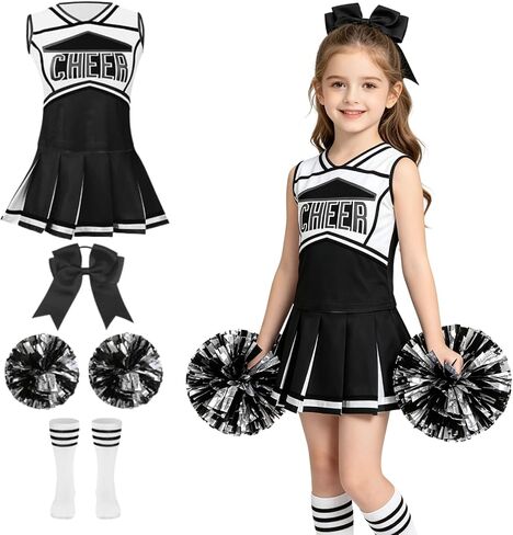 yolsun Cheerleader Costume for Girls Halloween Cute Uniform Outfit in Kuwait