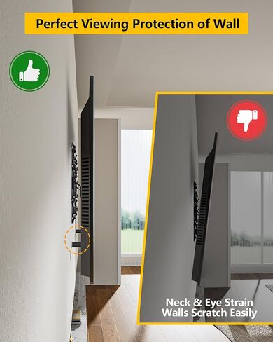 Heavy Duty Long Arm TV Wall Mount,43'' Dual Articulating Arm, Full Motion Swivel Tilt Level,Fits 42-95" TVs,Holds 165 lbs,VESA 800x400mm, Easy Installation,Space Saving in Kuwait