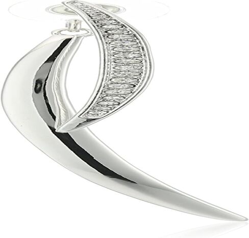 GUESS "Basic" Curved Stick Front/Back Linear Drop Earrings in Kuwait