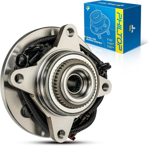 PHILTOP 515054 Front Wheel Hub Bearing Assembly for Express 2500 2003-2005, Yukon XL 1500 2000-2006, Yukon 2000-2006, Tahoe 2000-2006, Suburban 1500 2000-2006, Silverado 1500 1999-2004 6 Lugs W/ABS in Kuwait