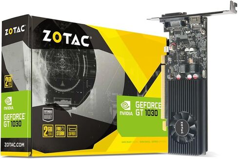 ZOTAC GeForce GT 1030 2GB GDDR5 64-bit PCIe 3.0 DirectX 12 HDCP Ready Low Profile Video Card ZT-P10300A-10L in Kuwait