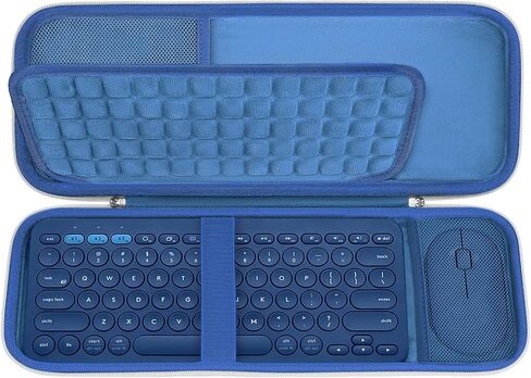 Geekria Hard Case Compatible with Logitech K380s/k380 + M355/350s, Keyboard and Pebble Mouse Combo Protective Travel Bag for Small Compact Keyboard (Black) in Kuwait