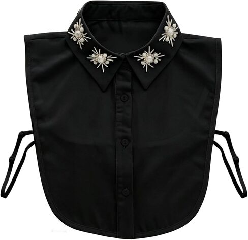 Joyci Stylish Pearl Peter Pan Fake Collar Detachable Shirt Dickey False Collar in Kuwait
