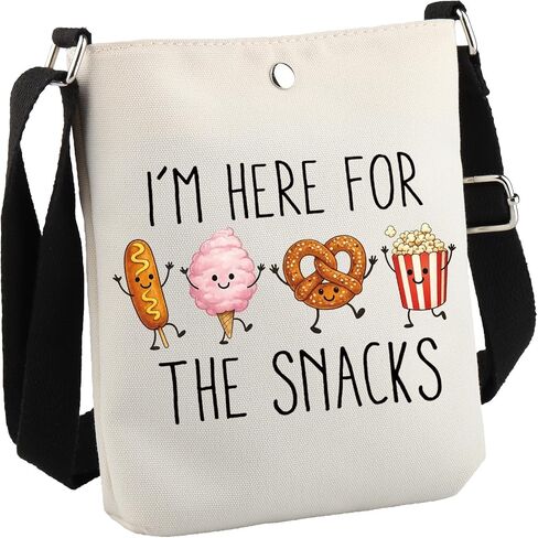 GJTIM Magic Kingdom Lover Gift I’m Here For The Snacks Zipper Pouch Makeup Bag (For The Snacks bag) in Kuwait