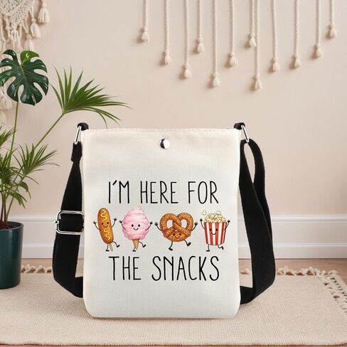 GJTIM Magic Kingdom Lover Gift I’m Here For The Snacks Zipper Pouch Makeup Bag (For The Snacks bag) in Kuwait