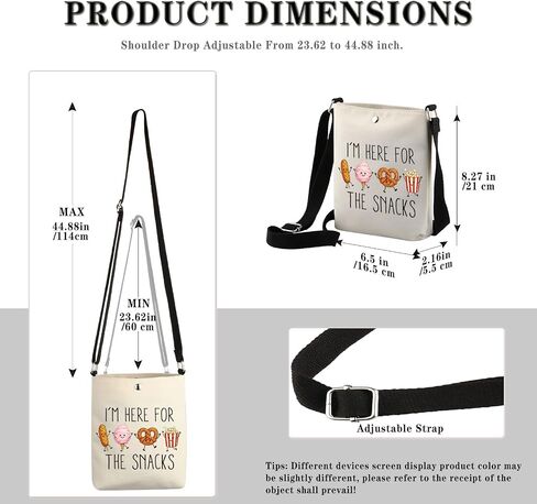 GJTIM Magic Kingdom Lover Gift I’m Here For The Snacks Zipper Pouch Makeup Bag (For The Snacks bag) in Kuwait