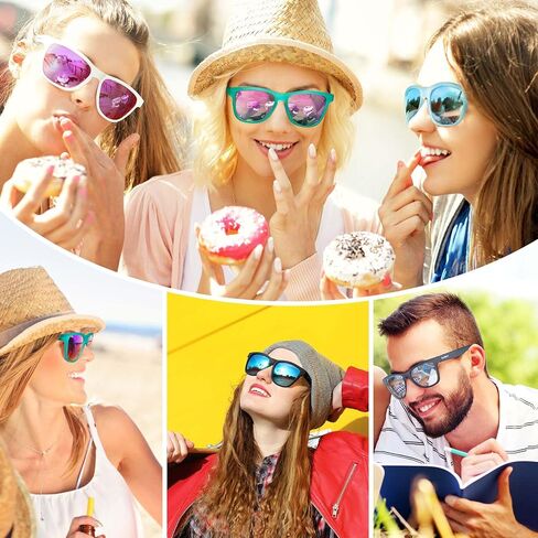 Vintage Sunglasses for Men & Women, Retro Eyewear with Non-slip Flexible Frame, Polarized/Non-Polarized Lens UV Protection in Kuwait