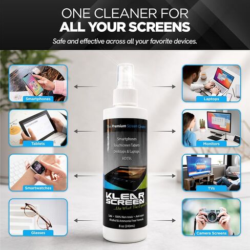 Klear Screen Eight Ounce Refill Bottle (KS-8) in Kuwait