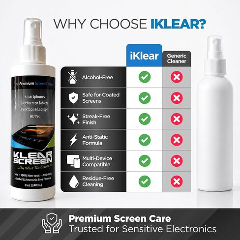 Klear Screen Eight Ounce Refill Bottle (KS-8) in Kuwait