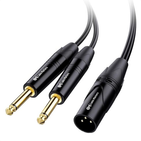 Cable Matters Dual 1/4 Inch to XLR Audio Splitter Cable, 6.6ft in Kuwait