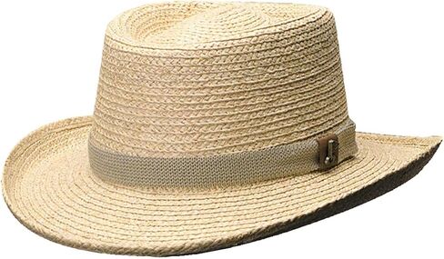 Scala Men's Raffia Gambler Hat in Kuwait