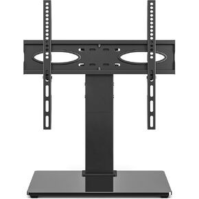 استبدال قاعدة تلفزيون Rfiver Universal Table Top TV Stand لمعظم 27 30 32 39 40 42 43 49 50 55 60 بوصة LCD LED تلفزيونات بلازما مسطحة، حامل Vesa يحمل ما يصل إلى 88 رطل، ارتفاع قابل للتعديل in Kuwait
