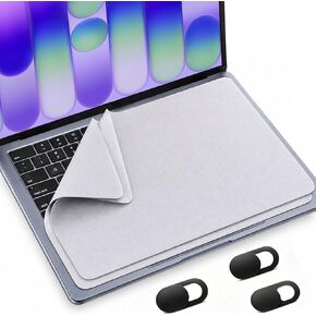 MUBUY MacBook Neo/Air/Pro Accessories, 2 Pack Microfiber Liner Cleaning Cloth Screen Keyboard Imprint Protection Cover Compatible with MacBook Air 13"/MacBook Neo 13", MacBook Pro 13 14 inch in Kuwait
