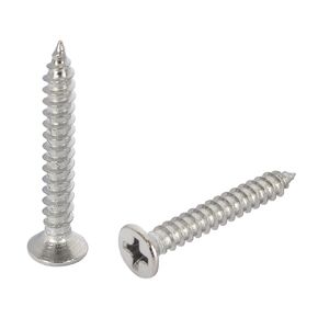 #8 x 3/4" Stainless Steel 304 (18-8) Flat Head Phillips Wood Screws 100pcs Solid Stainless Screw in Kuwait