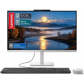 Lenovo Ideacentre A540 Business All-in-One Desktop, 23.8" FHD Screen, AMD Ryzen 5 Pro 4650GE, 16GB RAM, 1TB SSD, Webcam, HDMI, Wi-Fi, Wireless Keyboard & Mouse, Windows 11 Pro, Black in Kuwait