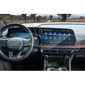 CDEFG لـ 2014-2020 2021 Silverado 1500HD 2500HD 3500HD واقي شاشة لمس ملاحة السيارة، HD شفاف TEMPERED GLASS 9H مقاوم للخدش (20.32 سم) in Kuwait