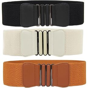 Swtddy Women's Elastic Wide Stretchy Waist Cinch Belt Waistband For Dresses in Kuwait