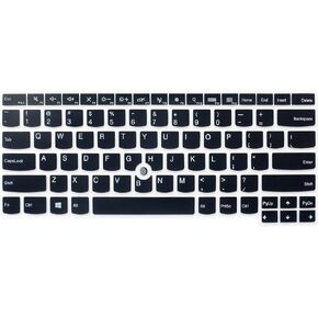 Keyboard Skin Compatible for 14" Lenovo Thinkpad X1 Carbon 5th-8th Gen, ThinkPad X1 Yoga Gen 2 3 4 5, Thinkpad X1 Extreme 14, ThinkPad T460 T470 T480 T490 T495 T14 T14s, ThinkPad L490 L390 L460 (Clear in Kuwait