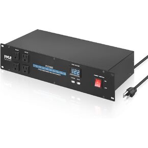 Pyle PDU Power Strip Surge Protector - 3600 Watt 15 Amp 20 Outlet Heavy Duty Electric Extension Cord - 2U Rack Mount Power Conditioner w/AC Filter - PCO885.5 in Kuwait