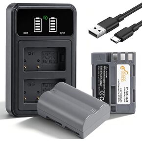 EN-EL3E EN-EL3 EN-EL3A Battery and LED Dual Charger Compatible with Nikon D50 D70 D70s D80 D90 D100 D200 D300 D300S D700 Digital SLR Cameras in Kuwait