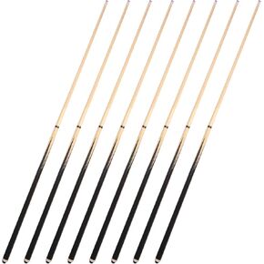 Pool Cues 2-Piece 58 Inch House Bar Billiard Cue Sticks 19oz - 21oz 13mm Glue-on Tips Hardwood Wooden Cues Set of 2 / Set of 4 / Set of 6 in Kuwait
