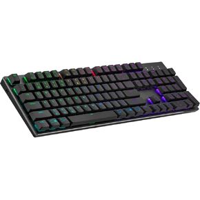 Cooler Master SK620 60% Silver/White Mechanical Low Profile Gaming Keyboard, Click Blue Switches, Customizable RGB, Ergonomic Design, USB-C Connectivity, Mac/Windows, QWERTY (SK-620-SKTL1-US) in Kuwait