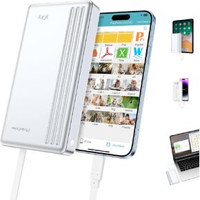 ySky MFi Certified 1TB Portable External Hard Drive for iPhone iPad MacBook Windows Computer USB C Android Phones to Backup,1TB Photo Stick for iPhone17/16/15/14/13((auto Backup) in Kuwait