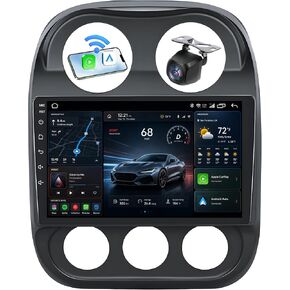 Fortdows 10.1 Inch Car Stereo Radio for Jeep Patriot Compass 2010-2016 with Wireless CarPlay Android Auto, 2GRAM 32GROM Android 11 Player Radio with Bluetooth,WiFi,SWC, GPS,Backup Camera in Kuwait