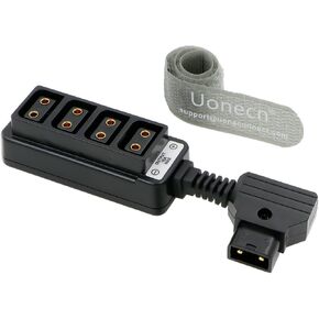 Uonecn D-tap ذكر إلى 4 منافذ Dtap أنثى محول الفاصل كابل الطاقة لكاميرات ARRI الحمراء لـ TILTA Steadicam IDX Photography V-Mount in Kuwait