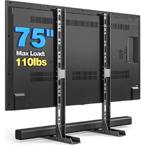 ارفايفر قاعدة حامل تلفزيون عالمية لسطح الطاولة مع تعديل الارتفاع يناسب معظم شاشات LCD LED المسطحة مقاس 22 - 55 انش، بحد اقصى فيسا 800×400 ملم، حامل يتحمل حتى 88 باوند، اسود UT3002 in Kuwait