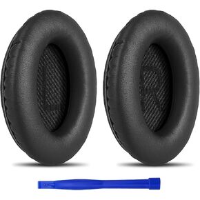 تي تيرسيلي وسائد اذن بديلة لسماعات بوز كوايت كومفورت 35 II/45 (QC35/QC45/QC35 II)، مع وسادات اذن على شكل QC35 بحروف حرف L وR QC25 QC15 QC2 ساوند ترو ساوند لينك (اسود) in Kuwait
