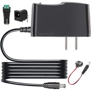 9V 1A AC DC 100V-240V Power Supply Adapter Cord for Arduino UNO R3 MEGA, US Plug - Center Positive 5.5x2.1~2.5mm in Kuwait